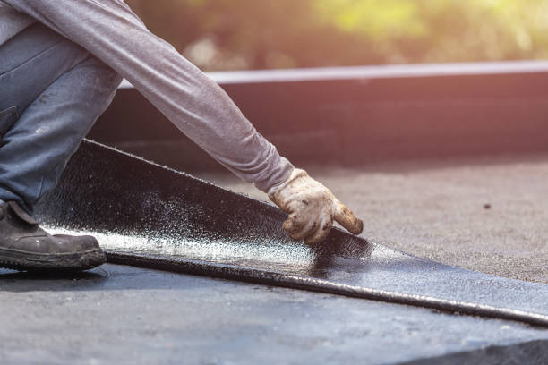 Professional Basement Waterproofing technician working in Sherwood, MI